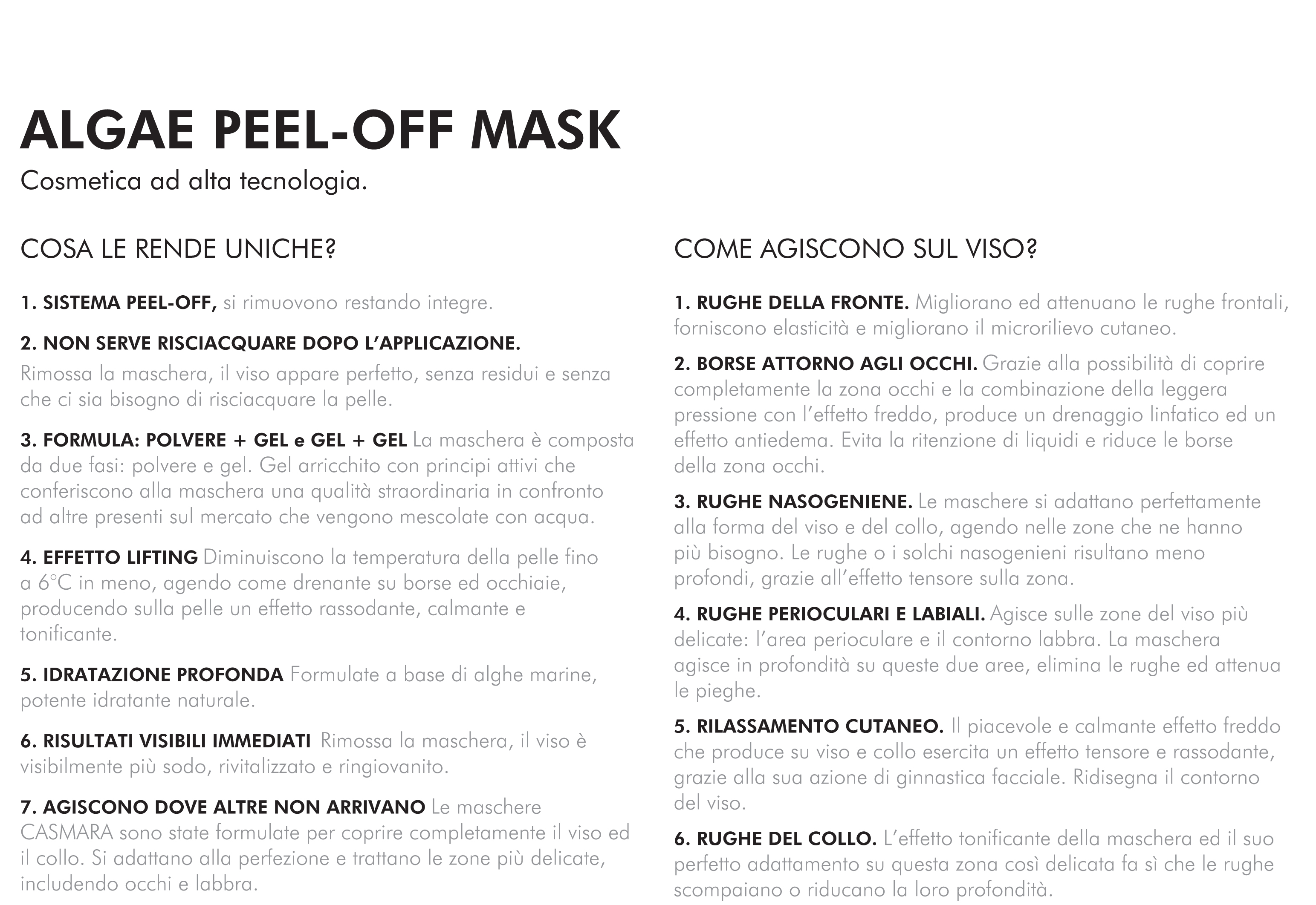Casmara – peel off peel off